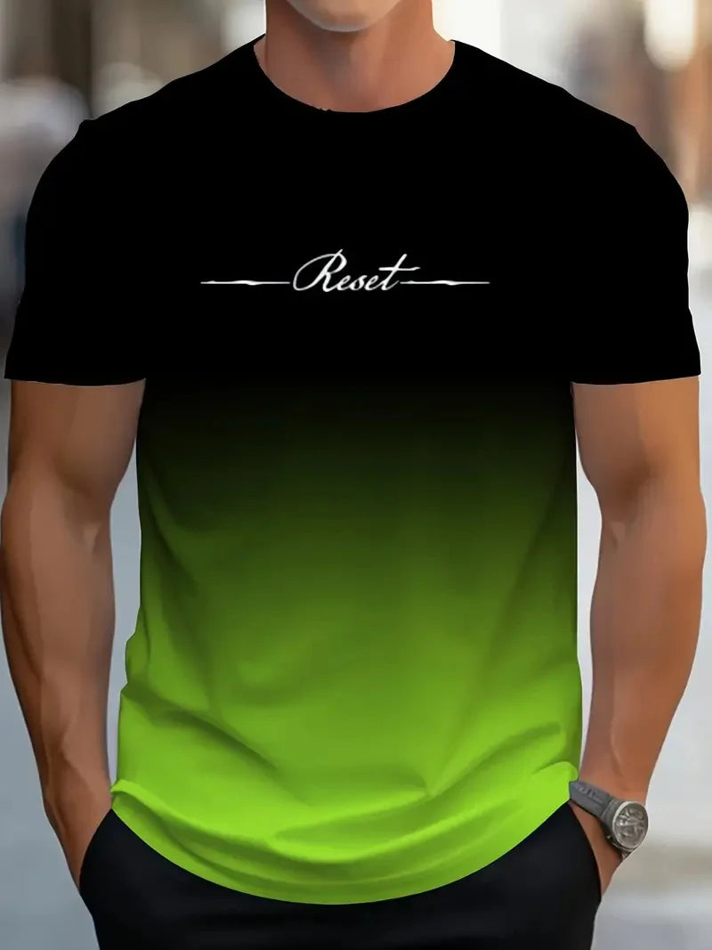 Camiseta 3D Gradiente Masculina