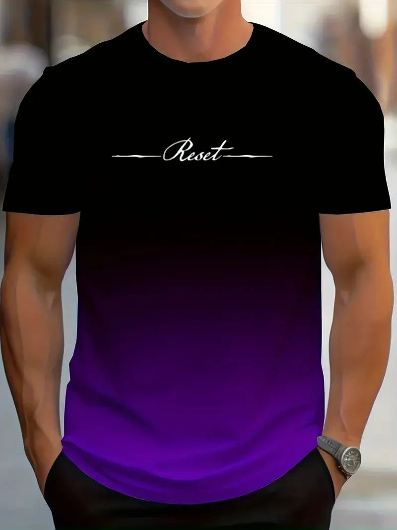 Camiseta 3D Gradiente Masculina