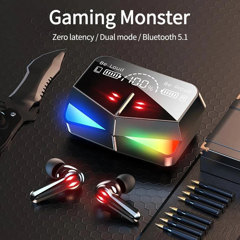 Fones de ouvido Bluetooth Gaming Monster - Estéreo com cancelamento de ruído